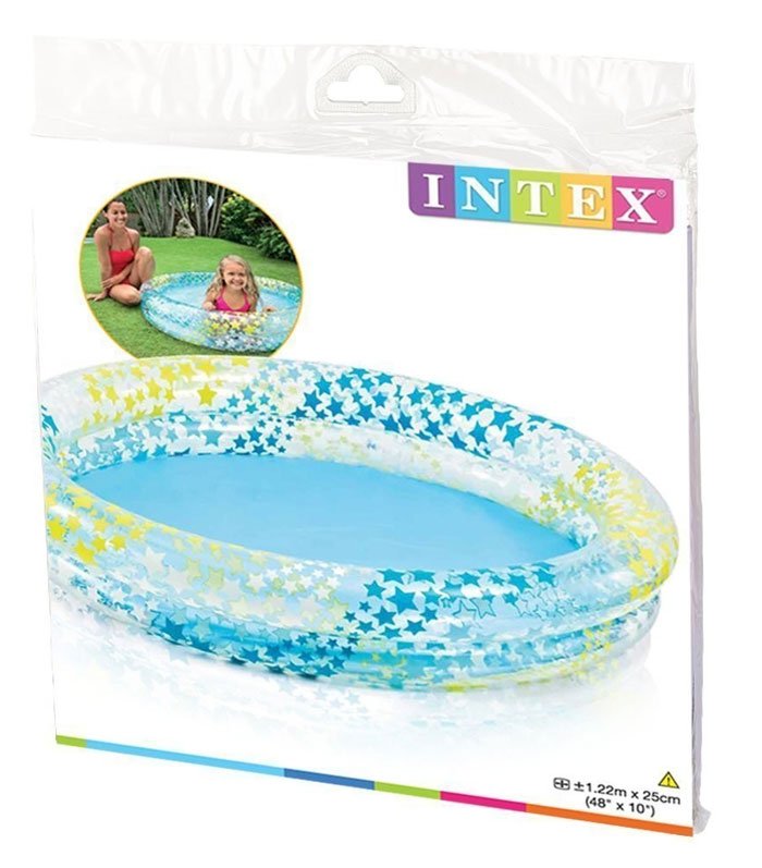 Intex Fancy Stars Pool - 4 Feet X 10 Inch - Age 2+ - 59421