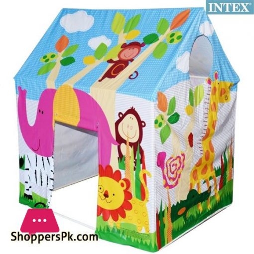Intex Jungle Fun Cottage Wendy Tent House, 37"x29"x42 - Age 3-6 - 45642