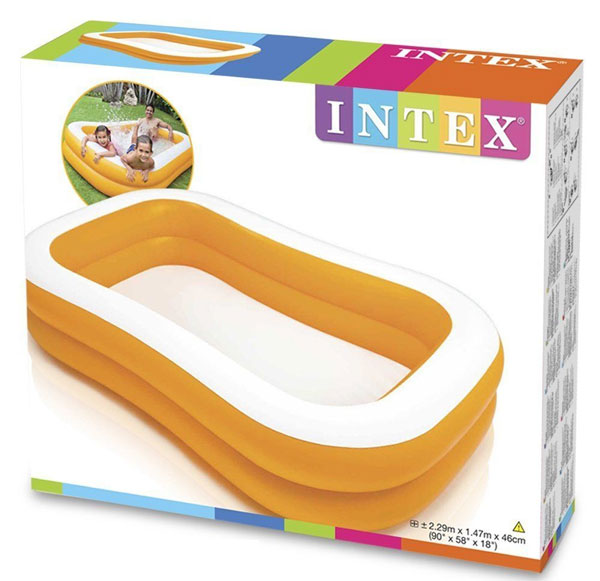 Intex Mandarin Swim Center Family Pool - 7.5 X 4.8 X 1.5 Feet - Age 3+ - 57181 4 Intex Mandarin Swim Center Family Pool - 7.5 X 4.8 X 1.5 Feet - Age 3+ - 57181