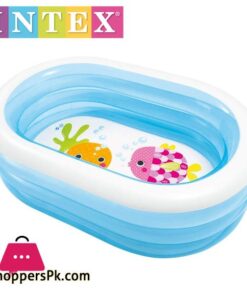 Intex Oval Whale Fun Pool - 5 x 3.5 x 1.5 Feet - Age 3+ - 57482