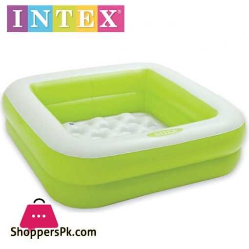 Intex Play Box Pool or Ball Pond in Green - 2.7 x 2.7 x 0.75 Feet - Age 1-3 - 57100