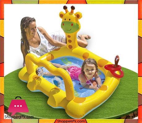 Intex-Smiley-Giraffe-Inflatable-Baby-Pool,-44-X-36-X-28-Ages-1-3-Price-in-Pakistan