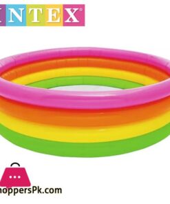 Intex Sunset Glow Four-Ring Pool - 5.5 Feet x 18 Inch - Age 3+ - 56441