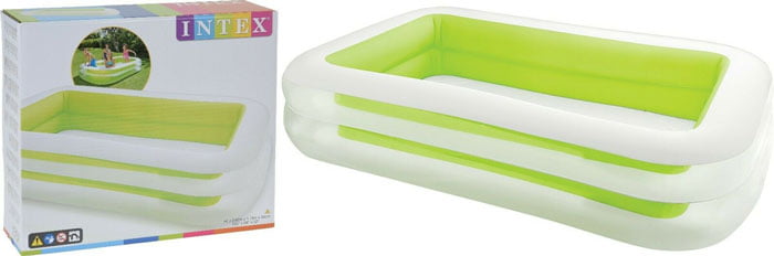 Intex Swim Center Family Inflatable Pool - 8.5 X 5.75 X 1.8 Feet - Age 6+ - 56483