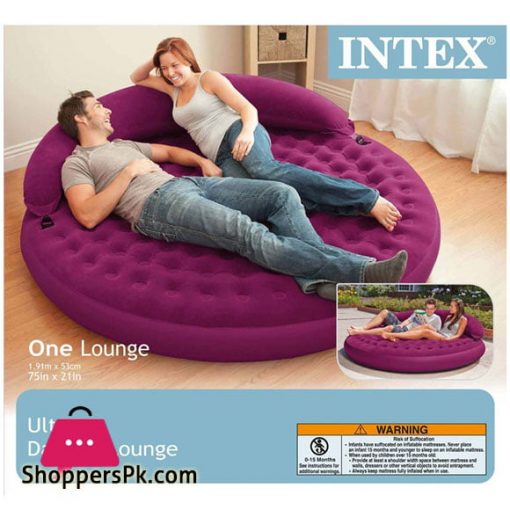Intex Ultra Daybed Indoor Outdoor Inflatable Air Lounge Bed Airbed Chair - 68881