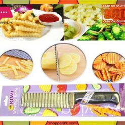 Kiwi Stainless Steel Food Decoration Crinkle Cut Knife Product of Thailand