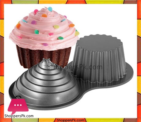 2-Cup-Cake-Maker-Non-Stick-Giant-Cupcake-Mould-Jumbo-Cake-Mold-in-Pakistan
