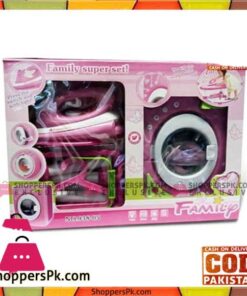 A Set of Household Appliances Washing Machine Iron Ironing Board