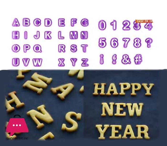 Alphabet Number Cut Out 40 Pcs