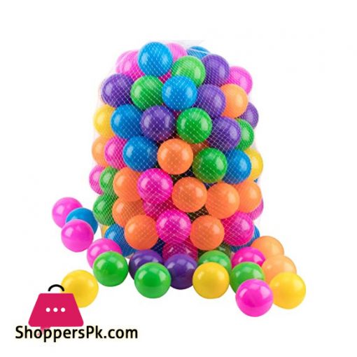 Soft Plastic Balls for Kids - 50 Pcs - Multicolor