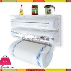 Triple-Paper-Dispenser-Tri-wrap,-Foil-Paper,-Cling-Cutter,-Kitchen-Tool-in-Pakistan