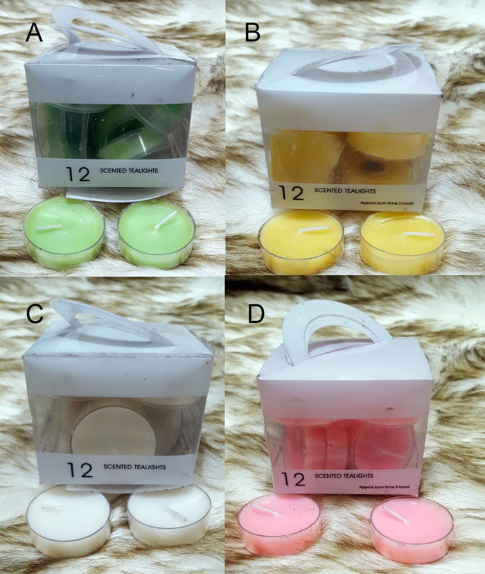 12 Pcs Round Shape Scented Candle Tea Light