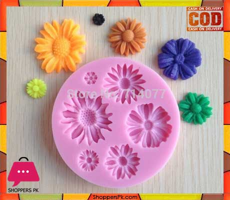 3D Flower Shape Silicone Chocolate Mold