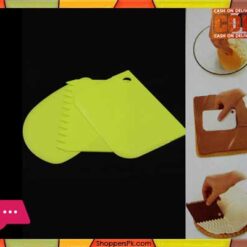 3Pcs Icing Fondant Scraper Comb Spatulas set