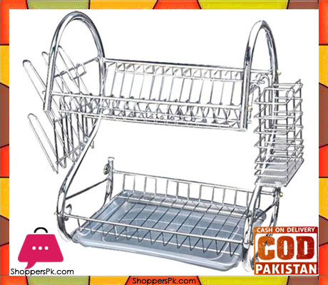 Dish Plate Rack Dish Drainer 2 Layer Price in Pakistan