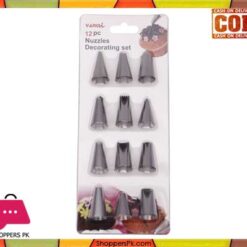 Stainless Steel 12 Pc Cake Decorating Nozzles Set