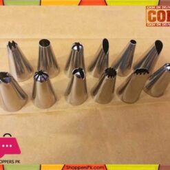 Stainless Steel 12 Pc Cake Decorating Nozzles Set
