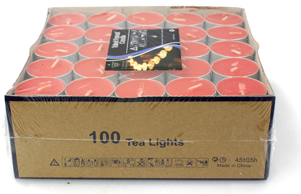 Talent Fareast® Unscented Tealight Candles Set Of 100Pcs