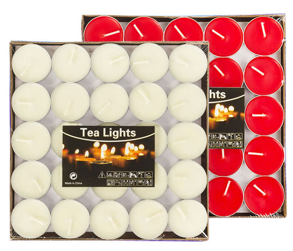 Talent Fareast® Unscented Tealight Candles Set Of 100Pcs