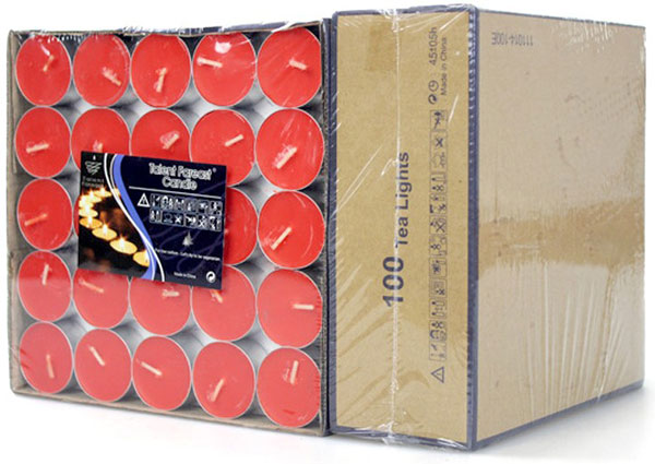 Talent Fareast® Unscented Tealight Candles Set Of 100Pcs