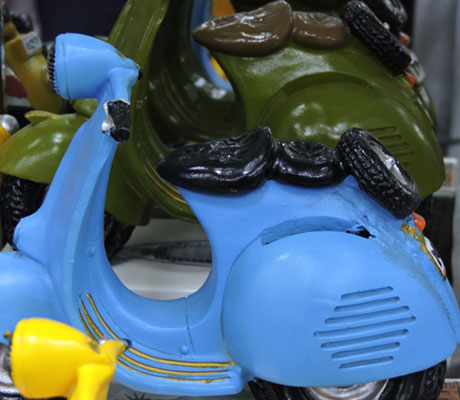 Vespa Scooter Coin Bank