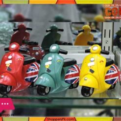Vintage Style Vespa Scooter Coin Bank