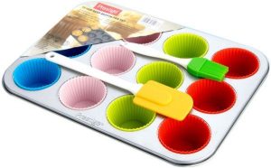 Prestige 12 Cup Deep Muffin Pan Set 15 Piece