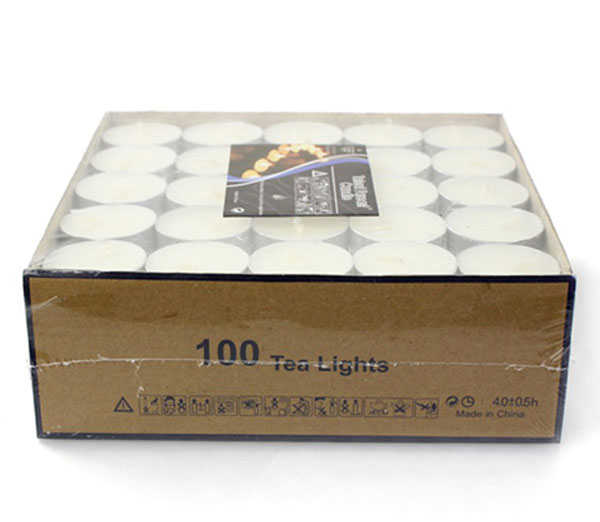 Talent Fareast Unscented Tealight Candles Set of 100pcs