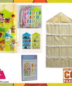 Candy Color Wardrobe Wall Mounted 16-Grid Storage Bag