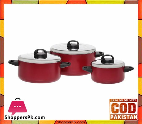 Prestige Aluminum Cooking Pots Set of 6-Piece 20915 Price in Pakistan