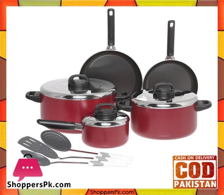 Prestige Aluminum Non-Stick Cookware Set Of 11-Piece - 20916 3 Prestige Aluminum Non-Stick Cookware Set Of 11-Piece 20916 Price In Pakistan