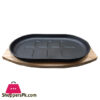 Sizzling Plate Cast Iron Oval - 28 X 18 Cm