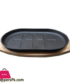 Sizzling Plate Cast Iron Oval - 28 x 18 CM