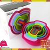 10 Piece Multicolor MEASURING Cups And Spoons Bowl Set