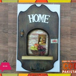 Home Wall Hang 1 Hook Wood Key holder - 10x6.5 Inch