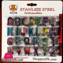 Stainless Steel Alphabet Cookie Cutters