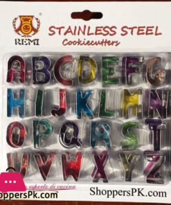 Stainless Steel Alphabet Cookie Cutters