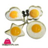 Stainless Steel Non-Stick Frying Egg Mold Ring Pancake Mold 4 Pcs