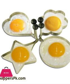 Stainless Steel Non-stick Frying Egg Mold Ring Pancake Mold 4 Pcs
