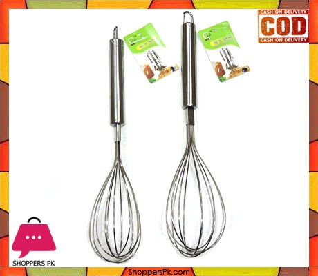 Stainless Steel Egg Beater (Large)