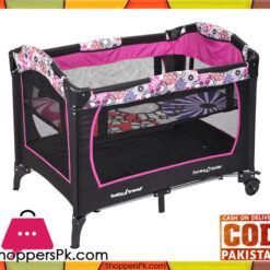 High Quality Black Pink Baby Sleeping Cot