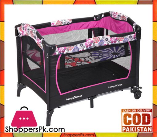 High Quality Black Pink Baby Sleeping Cot