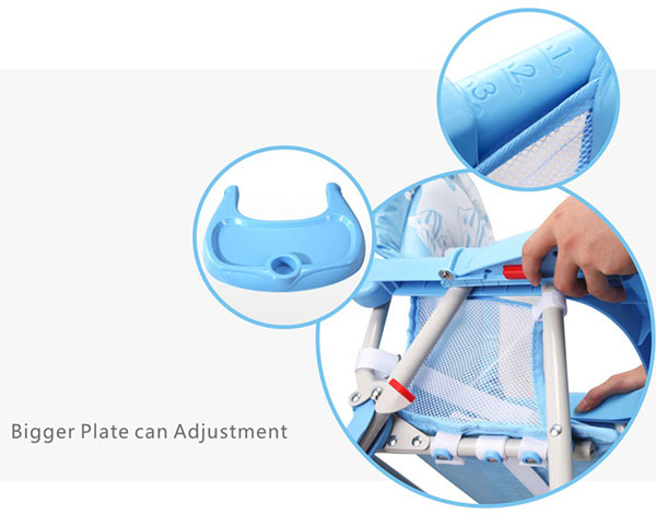 High Quality Blue Fish Baby High Chair