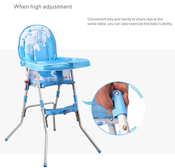 High Quality Blue Fish Baby High Chair