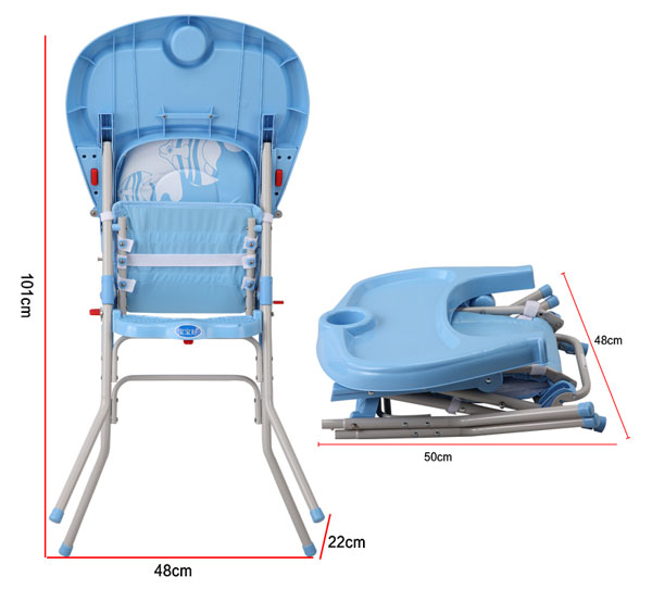 High Quality Blue Fish Baby High Chair