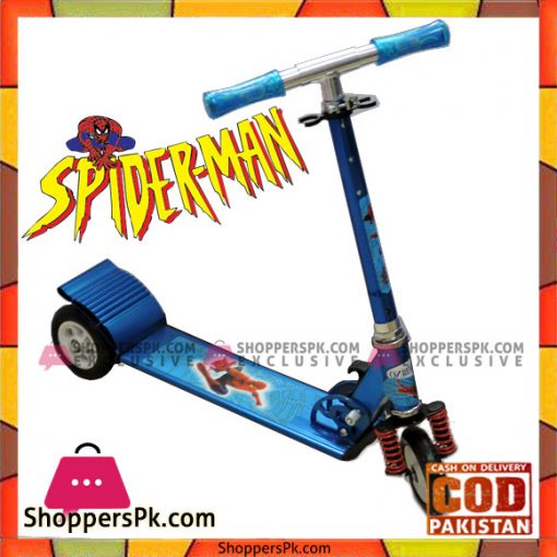 High Quality Spiderman 3 Wheel Scooty For 3 to 15 Years Kids