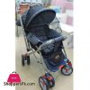 Mama Love 3 Position Baby Stroller in Blue with Net