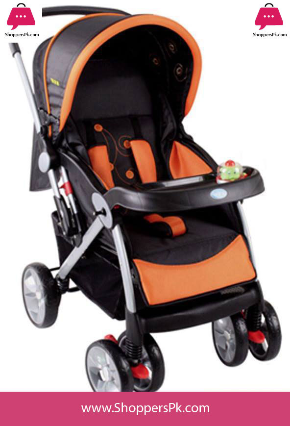 Best Quality Easy Use Orange Baby Stroller Price in Pakistan. Delivery to all Pakistan