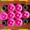 12 Pcs Silicone Cupcake Jelly Puding Mold