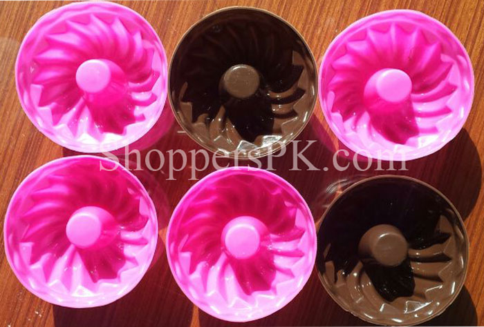 12 Pcs Silicone Cupcake Jelly Puding Mold